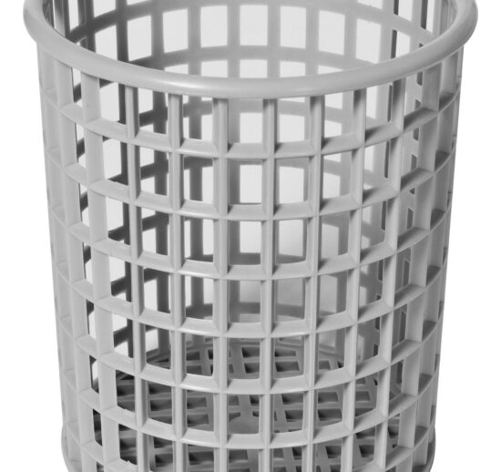 GODET A COUVERTS CYLINDRIQUE 1 COMPARTIMENT POLYPROPYLENE GRIS