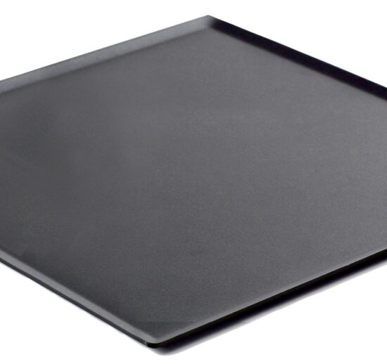 PLAT DE PRESENTATION PATISSERIE NOIR SMOKE PLEXI