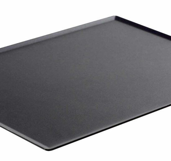 PLAT DE PRESENTATION PATISSERIE NOIR SMOKE PLEXI