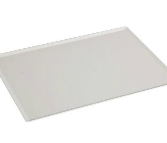 PLAT DE PRESENTATION PATISSERIE BLANC SMOKE PLEXI