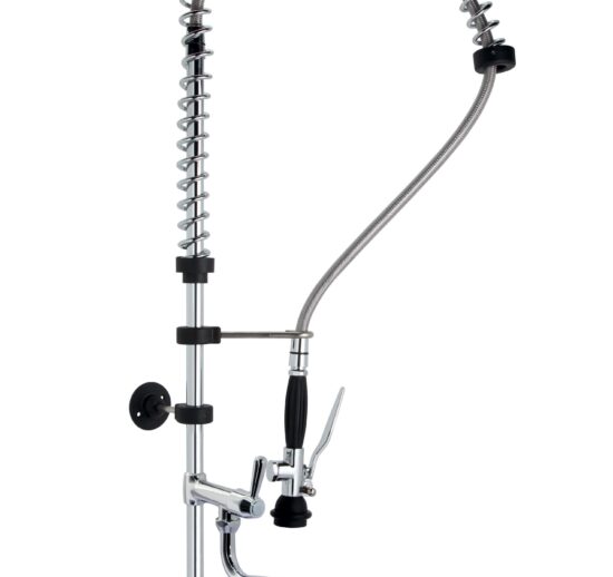 DOUCHETTE EC/EF SUR PLONGE, MONOTROU, 1/4 DE TOUR, HAUTEUR 58 CM, COL DE CYGNE 300MM