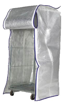 HOUSSE DE PROTECTION EN PVC MAT TRANSLUCIDE EP.20/100, FERMETURE A GLISSIERES
