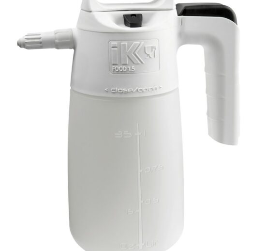 PULVERISATEUR A PRESSION 1 LITRE, 3.5 BARS POUR LIQUIDES JUSQU'A 60°C, COULEUR BLANCHE