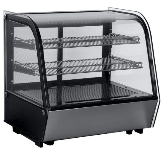 VITRINE DE PRESENTATION REFRIGEREE 120 LITRES, +2/+12°C, 2 GRILLES, AVEC ECLAIRAGE LED