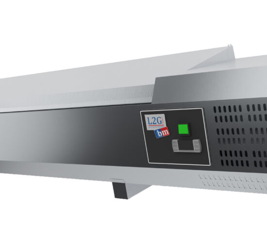 KIT DE 3 CONSOLES INCLINEES POUR FIXATION D UNE VITRINE A INGREDIENTS AU MUR