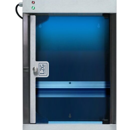 ARMOIRE DE STERILISATION TOIT PENTE SANS MINUTERIE CAP.12 COUTEAUX, AVEC SUPPORT AIMANT