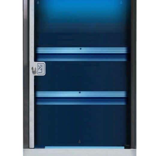 ARMOIRE DE STERILISATION A COUTEAUX TOIT PENTE CAP.20 COUTEAUX FROMAGERS, SUPPORT AIMANT