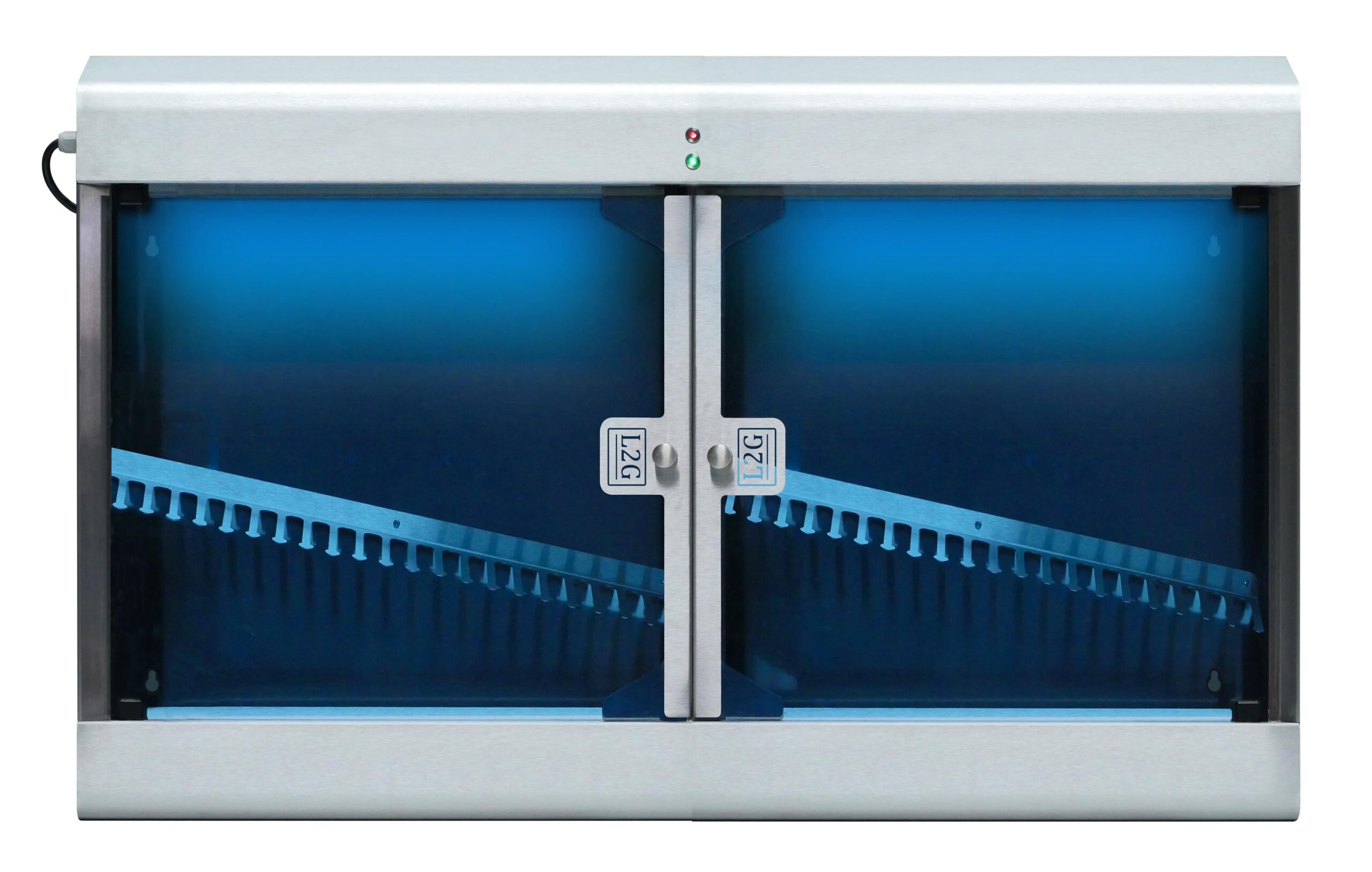 ARMOIRE DE STERILISATION TOIT PENTE SANS MINUTERIE CAP.40 COUTEAUX, AVEC SUPPORT PANIER