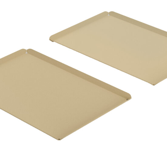 PLAT DE PRESENTATION PATISSERIE EN ALUMINIUM, COULEUR OR