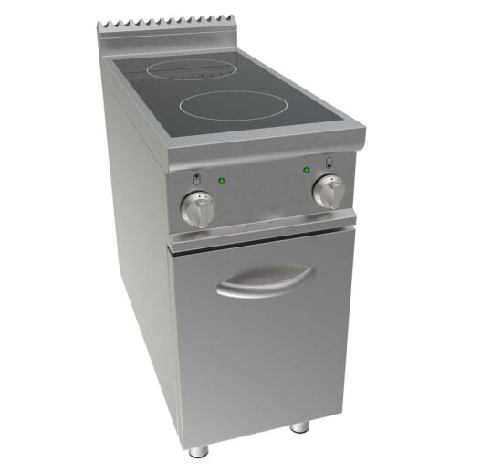 FOURNEAU ELECTRIQUE A INDUCTION SUR MEUBLE PLACARD FERME, 2 PLAQUES 2X5 KW