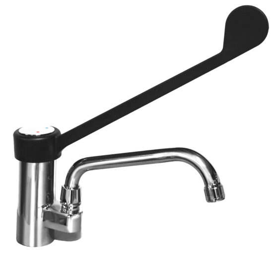MITIGEUR MONOTROU COL DE CYGNE L-200 MM ORIENTABLE, LEVIER CLINIQUE L-310 MM