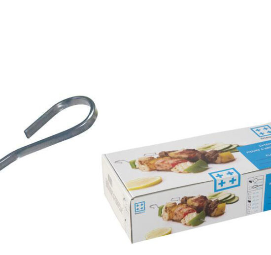 CARTON DE 400 PCS PIQUE-BROCHETTES INOX PLATES 3X1.5 MM L.250MM