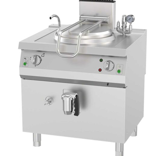 MARMITE ELECTRIQUE INOX 304 CHAUFFE INDIRECTE, CUVE DE 60 LITRES - SERIE 700