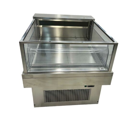 MODULE PROMOTIONNEL INOX AISI 304 POUR PROMOTION POISSON LS, GROUPE LOGE, R290, 0/+2°C, VITRES