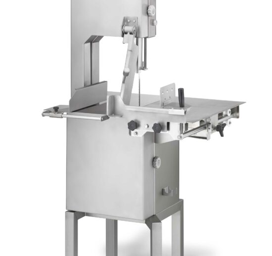 SCIE A OS A RUBAN A POSER SUR TABLE, LAME L1820X16 POULIE ALU D.208 MM, PLAN DE TRAVAIL 400X435 MM