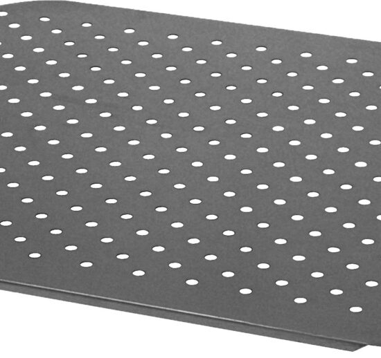 GRILLE DE FOND PERFOREE INOX 304 POUR FOND DE CUVE DE PLONGE, TROU EVACUATION A DROITE