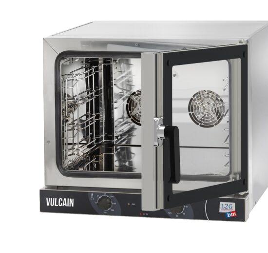 FOUR A CONVECTION MANUEL 4GN1/1, PORTE BATTANTE MINUTERIE 60MIN,THERMOSTAT DE 0° A 280°, PAS 84MM