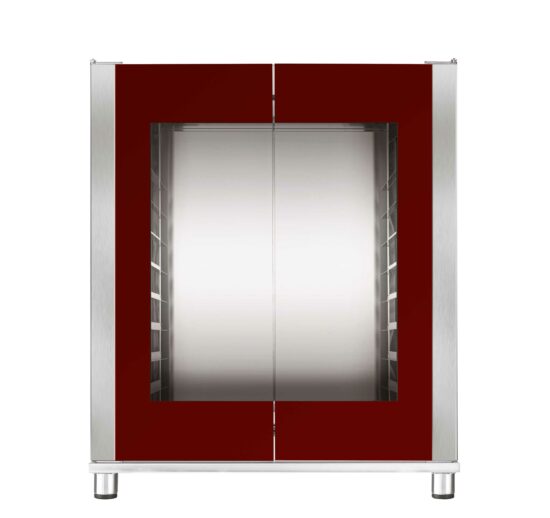 ARMOIRE CHAUFFANTE 2 PORTES VITREES COMPATIBLE POUR FOURS 4 ET 6 NIVEAUX FORMATS 600X400 ET GN1/1