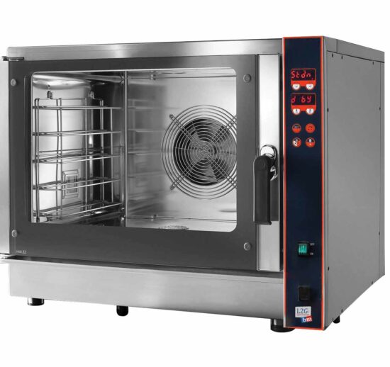 FOUR ELECTRIQUE MIXTE PROGRAMMABLE 5 NIV.GN1/1 OU 600X400 MM VENTILATION LATERALE, INJECTION D'EAU