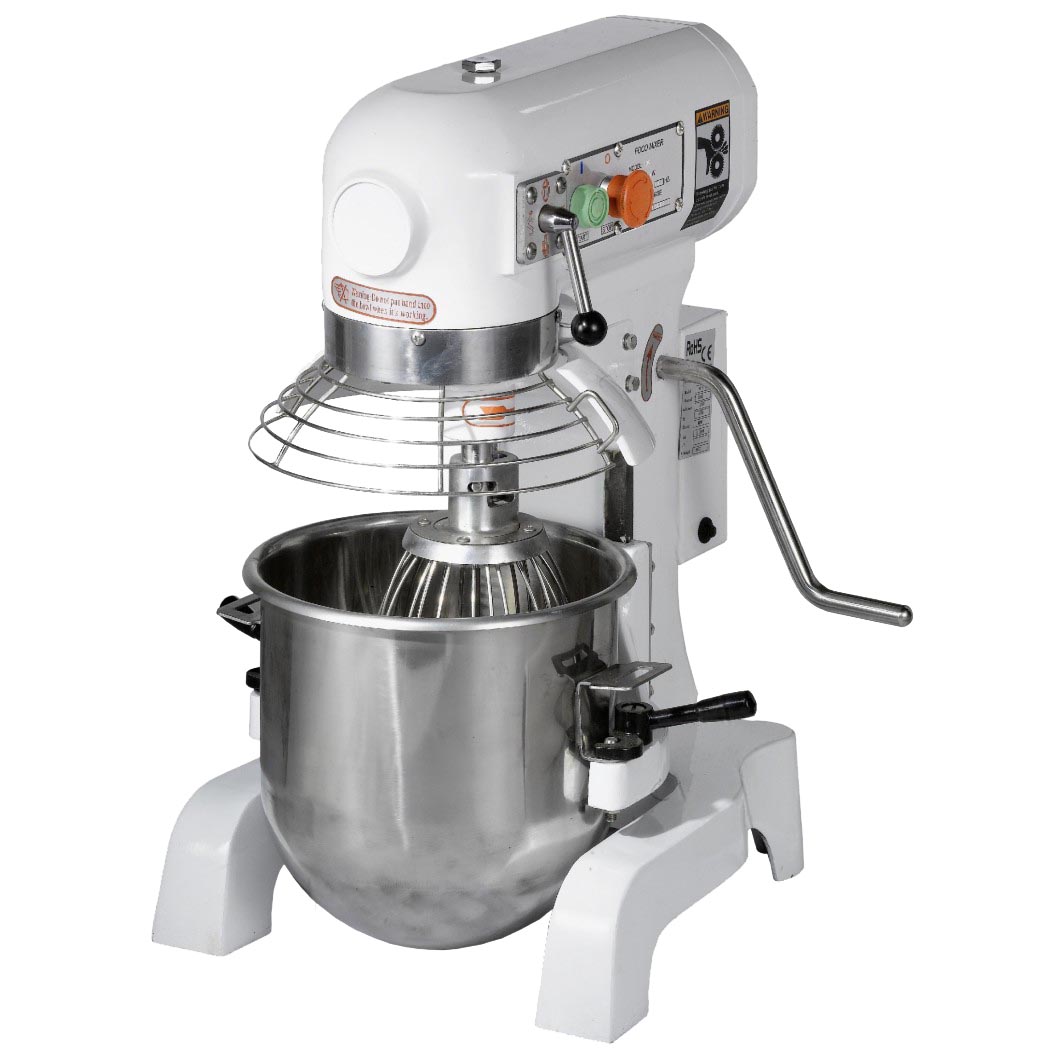 BATTEUR MELANGEUR PLANETAIRE CUVE INOX CAP. DE CUVE: 3 KG DE PATE, LIVRE AVEC 3 OUTILS