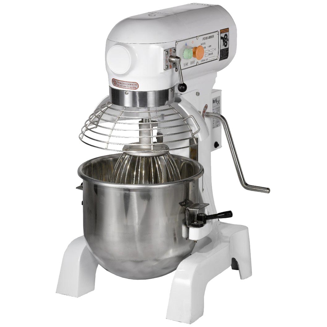 BATTEUR MELANGEUR PLANETAIRE CUVE INOX CAP. DE CUVE: 6 KG DE PATE, LIVRE AVEC 3 OUTILS