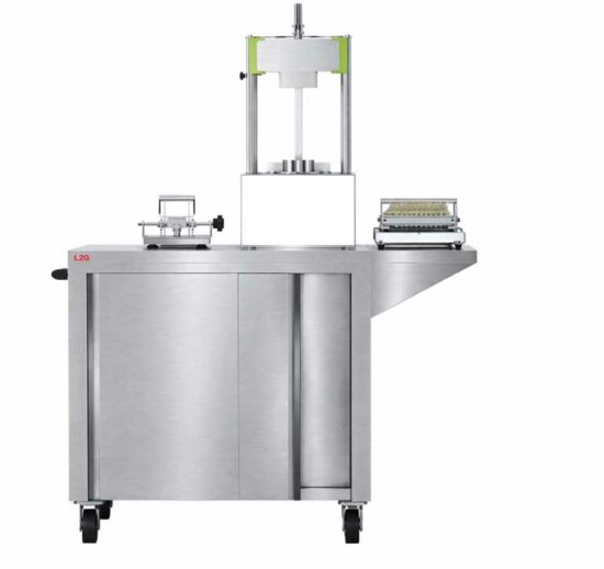 MODULE COMPLET DE DECOUPE ANANAS COMPOSE DE: UN MEUBLE SUPPORT DE MACHINES (REF CHPSDD1120)
