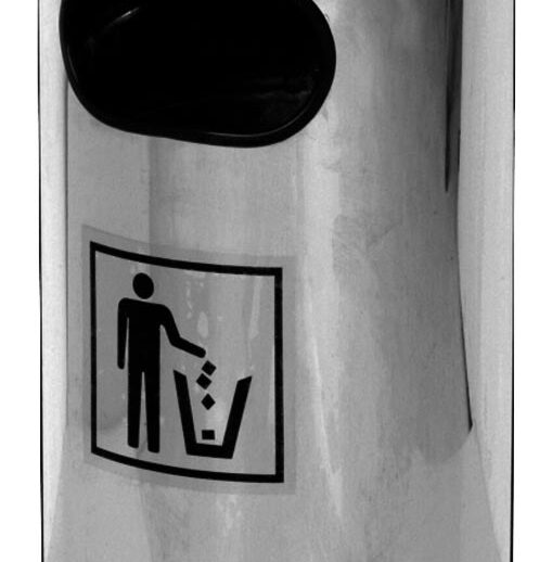 CORBEILLE A DECHETS , CENDRIER INOX
