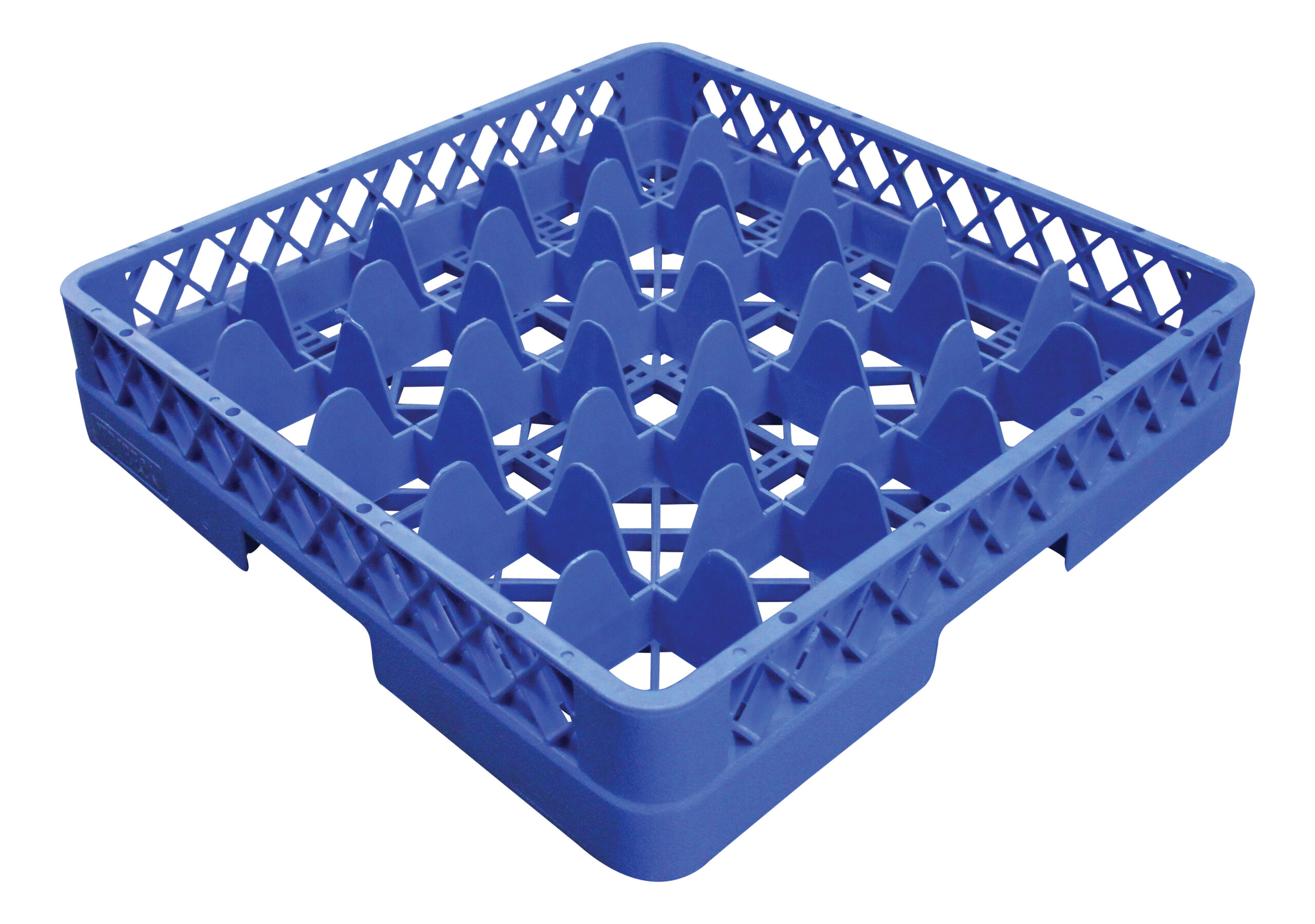 CASIER LAVE-VAISSELLE POUR 25 VERRES (89X89 MM) POLYPROPYLENE BLEU