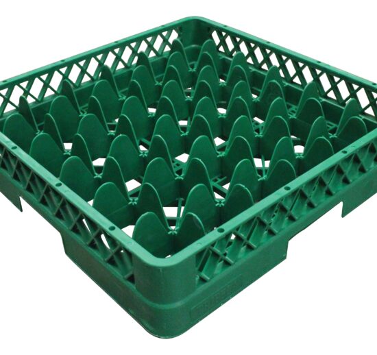 CASIER LAVE-VAISSELLE POUR 36 VERRES D.73 MM MAX POLYPROPYLENE VERT