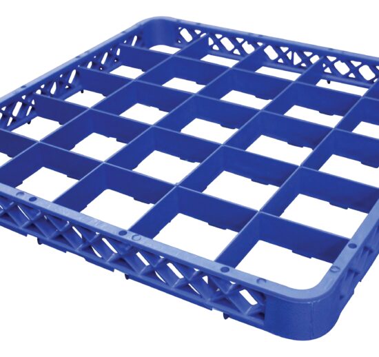 REHAUSSE POUR CASIER A VERRES REF. RG25 25 COMPARTIMENTS 89X89 MM, COULEUR BLEU