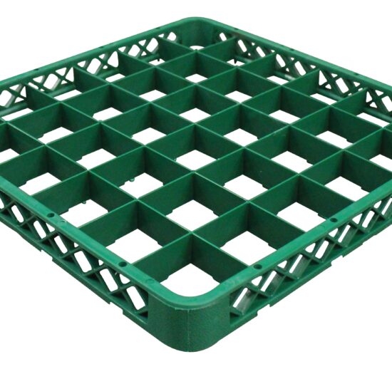 REHAUSSE POUR CASIER A VERRES REF. RG36 36 COMPARTIMENTS 74X74 MM, COULEUR VERT