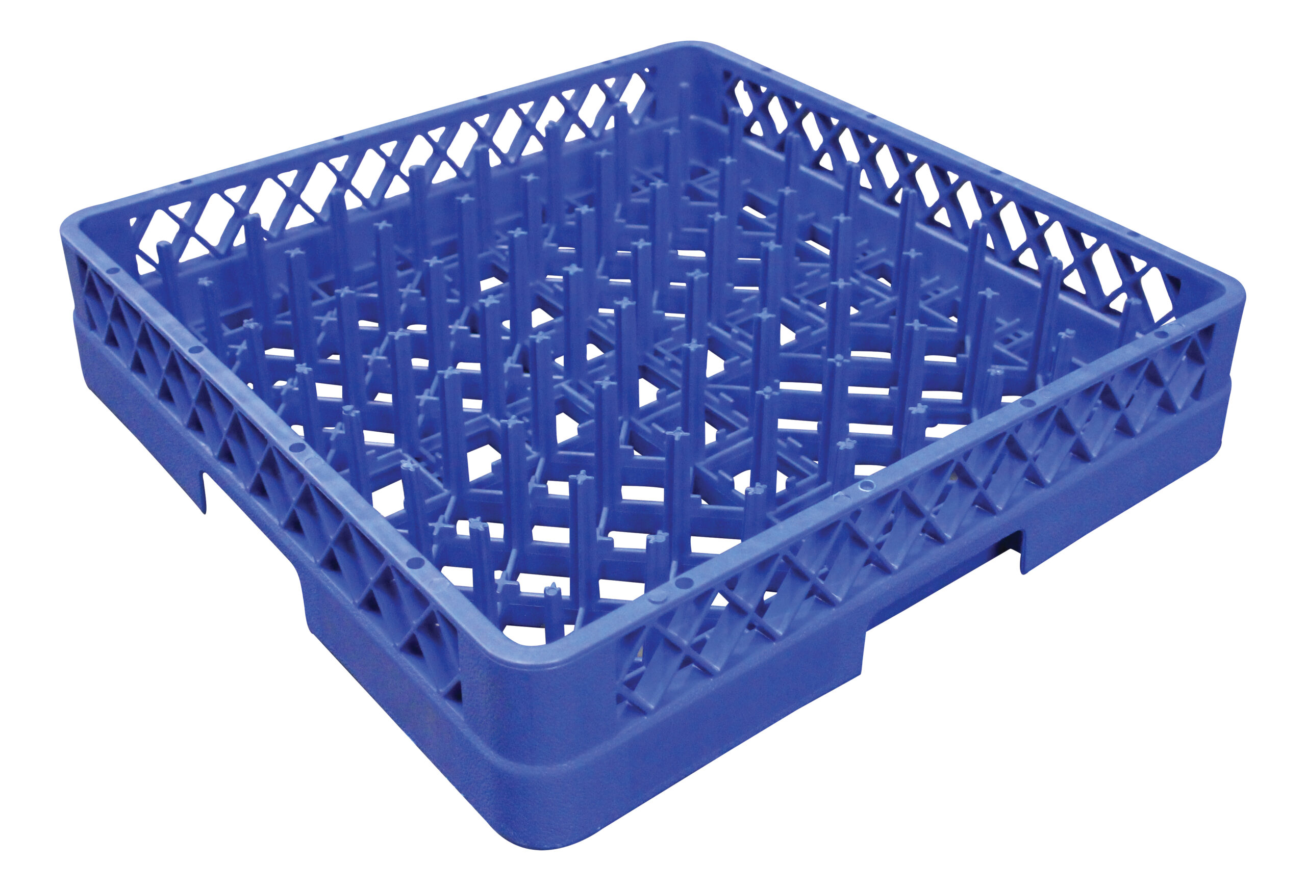 CASIER POUR ASSIETTES 64 PICOTS H-57 MM POLYPROPYLENE BLEU
