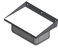 TABLETTE DE TRAVAIL DESSUS POLY A FIXER SUR LE BANDEAU ARRIERE DES ETALS GAMME ERS, ERSE, ERV