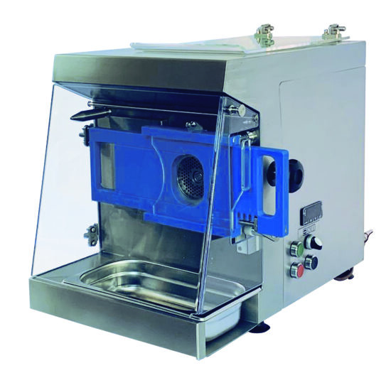 HACHOIR REFRIGERE SIMPLE COUPE TYPE N22, DEBIT 300KG/H, AVEC RECONSTITUEUR ET AVEC VITRINE