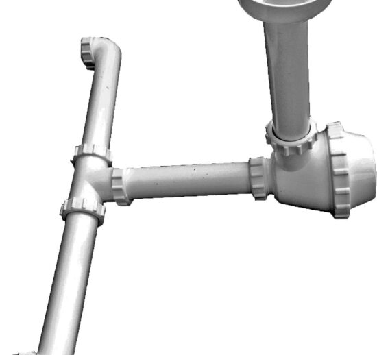 SIPHON ABS POUR 2 BACS DE PLONGE