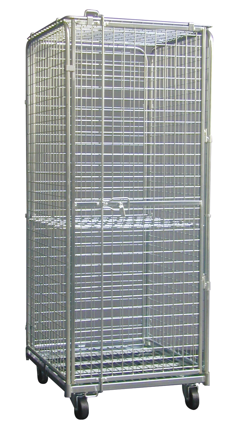 ROLL CONTAINER DE SECURITE 1 PORTE MAILLE 50X50 MM, SYSTEME DE FERMETURE POUR CADENAS