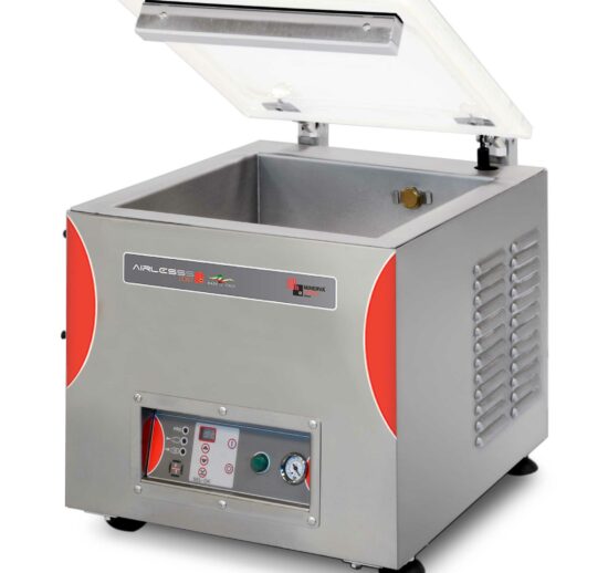 MACHINE SOUS VIDE, 1 BARRE DE SOUDURE DOUBLE L-410 MM POMPE 20 M3/H, CUVE 435X455X115+60 MM