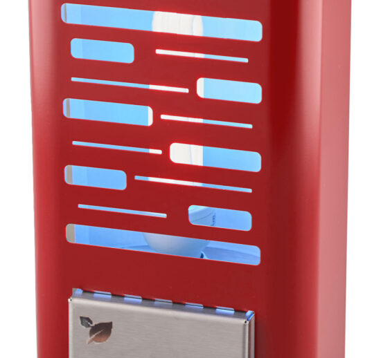 DESINSECTISEUR T-TOP A GLU LED 5W ACIER LAQUE ROUGE FACADE AMOVIBLE