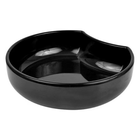 BOL EN FORME DE CROISSANT EN MELAMINE NOIR 1.4L