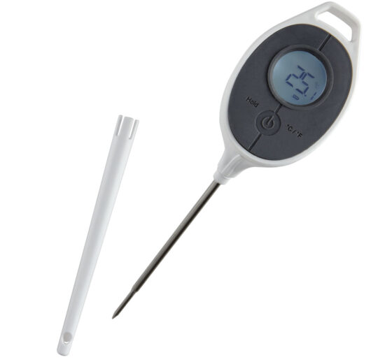 THERMOMETRE DIGITAL AVEC SONDE INOX L-110 MM PLAGE -50/+300°C, PRECISION 0.5°C