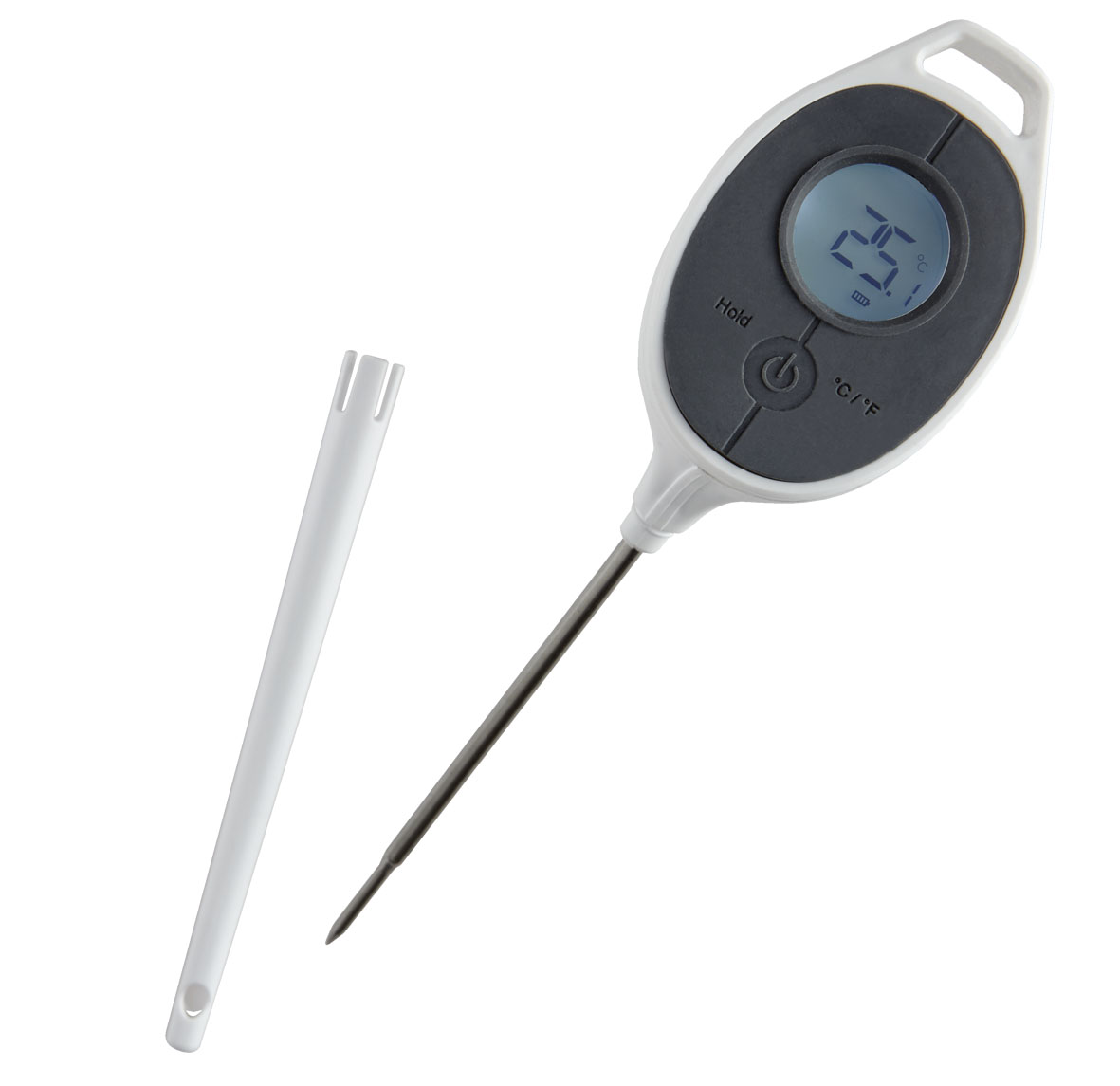 THERMOMETRE DIGITAL AVEC SONDE INOX L-110 MM PLAGE -50/+300°C, PRECISION 0.5°C