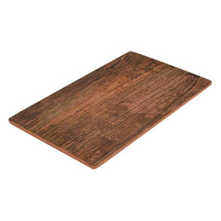 PLATEAU RECTANGULAIRE EN MELAMINE IMITATION BOIS GN1/4