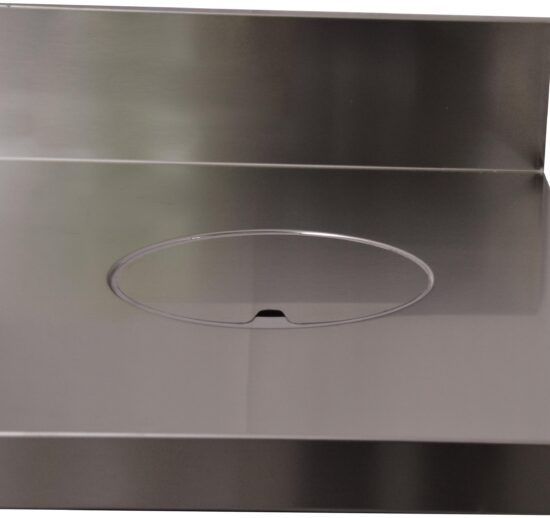 TVO AVEC COLLERETTE AFFLEURANTE + COUVERCLE INOX POUR DESSUS INOX MEUBLE ARRIERE TRAD.