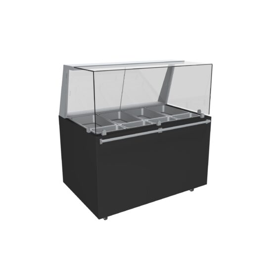 MEUBLE REFRIGERE FERME VENTE  PLATS CUISINES - +1°C/+3°C, VITRE AVANT DROITE H.600 MM