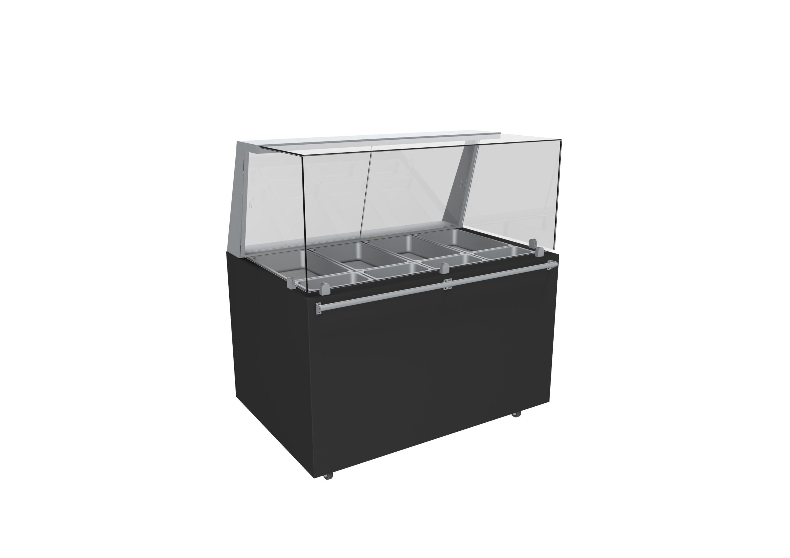 MEUBLE REFRIGERE FERME VENTE PLATS CUISINES - +1°C/+3°C, VITRE AVANT DROITE H.600 MM