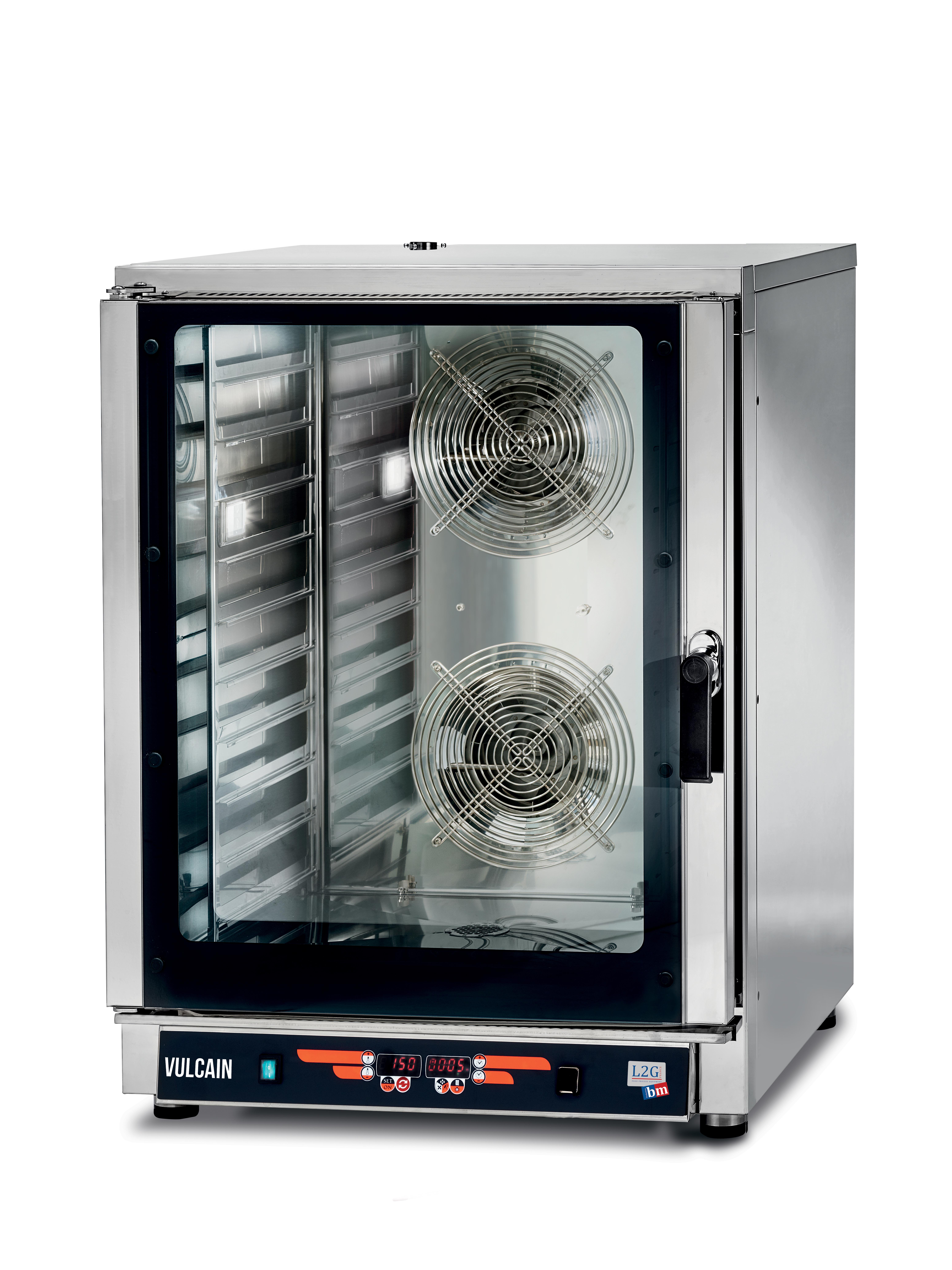 FOUR ELECTRIQUE MIXTE 10 NIVEAUX GN1/1 OU 600X400 MM, AVEC INJECTION D'EAU, PROGRAMMABLE
