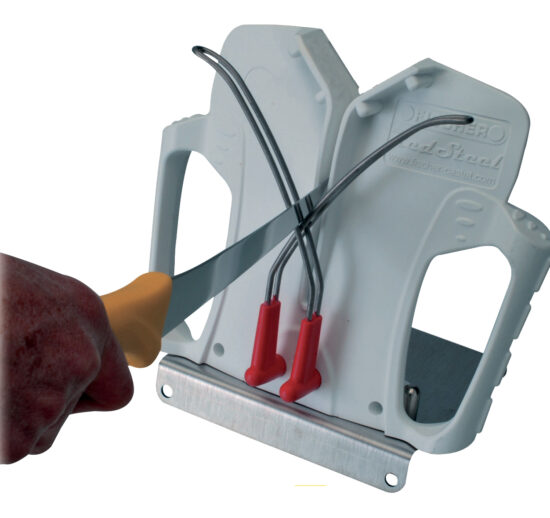 AIGUISEUR RAPIDE AVEC SOCLE INOX ANGLE D'AIGUISAGE DE 30°