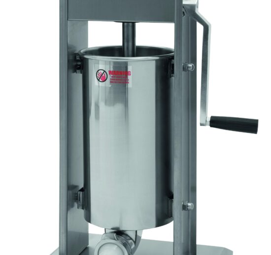 POUSSOIR A VIANDE MANUEL VERTICAL 7L, AVEC 4 CORNETS PLASTIQUE D.10, D.20, D.30 ET 35 MM