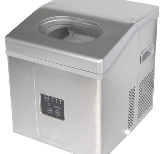 MACHINE A GLACONS CREUX RONDS CARROSSERIE INOX CAP.15KG/24H, RESERVE 2 KG, GAZ R600A