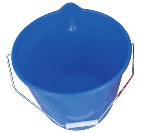 SEAU GRADUÉ 12 LITRES, BLEU, AVEC BEC VERSEUR